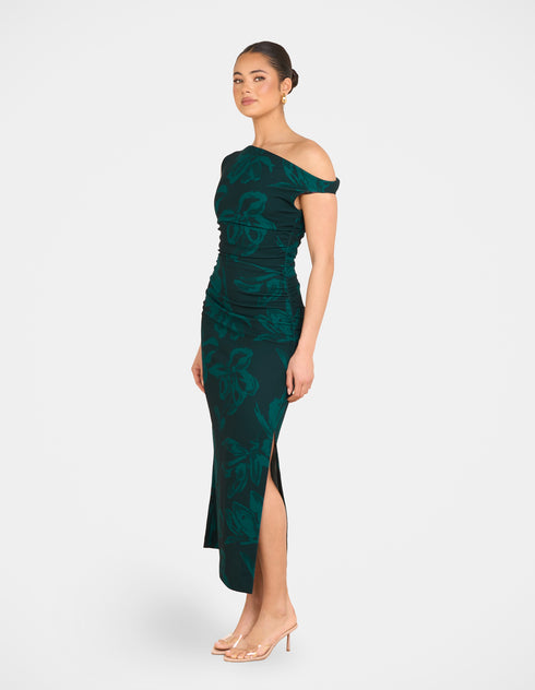 Tabi One Shoulder Midi Dress